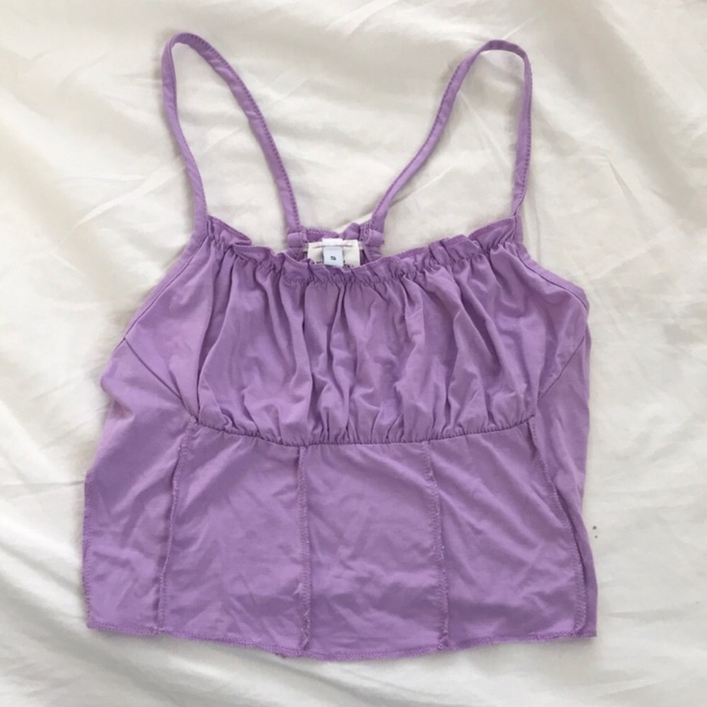LILAC CROPPED CORSET TOP